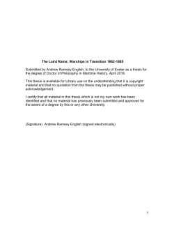 The Laird Rams: Warships in Transition 1862-1885