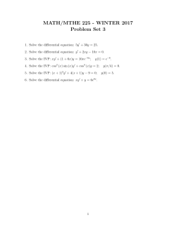 MATH/MTHE 225 - WINTER 2017 Problem Set 3