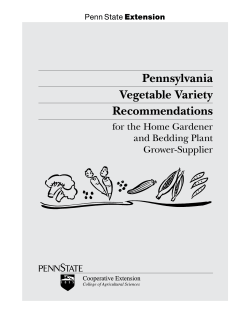 Pennsylvania Vegetable Variety
