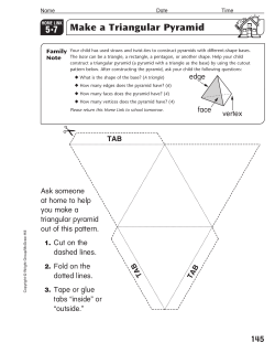 Make a Triangular Pyramid