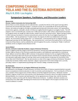 Symposium Presenter Biographies