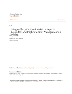 Ecology of Megacopta cribraria (Hemiptera: Plataspidae)