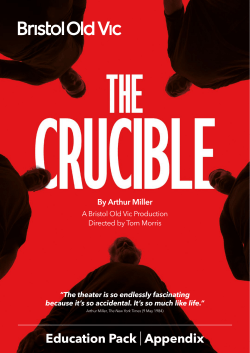 Education Pack - Bristol Old Vic