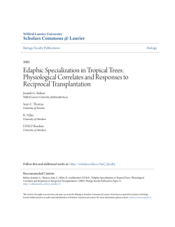 Edaphic Specialization in Tropical Trees