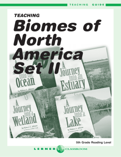 Teaching Biomes of North America Set ll