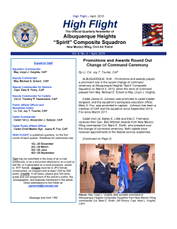 April, 2015  - Civil Air Patrol