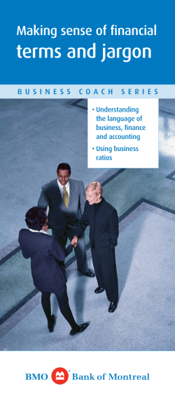 terms and jargon - BMO Bank of Montreal
