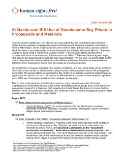 AQ ISIS Propaganda Use of GTMO