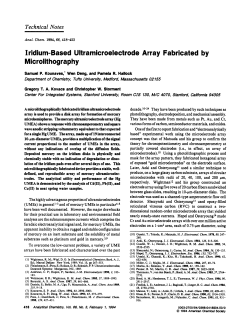 Iridium-Based Ultramicroelectrode Array