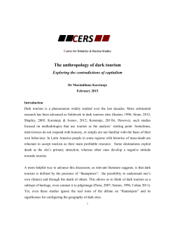 The anthropology of dark tourism