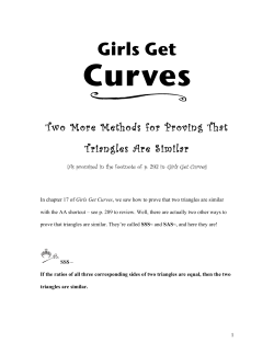 Two More Methods for Proving That Triangles Are