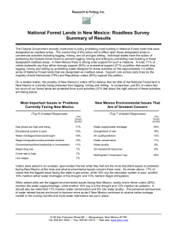 New Mexico Environmental Survey
