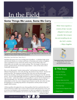 September 2014 - Jesuit Volunteer Corps
