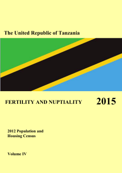 Fertility and Nuptiality Monograph