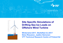 Site Specific Simulations of Drifting Sea Ice Loads on Offshore Wind