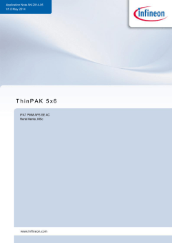 ThinPAK 5x6 - Infineon Technologies