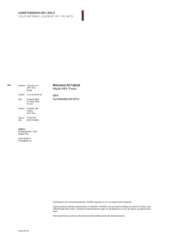 Mohamed Ali Fadlabi Maybe MFA Thesis MFA