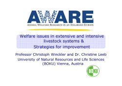 Christine Leeb_Welfare issues in extensive and intensive