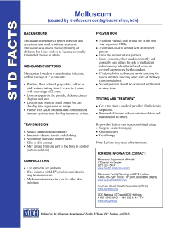 STD FACTS: Molluscum - Minnesota Department of Health