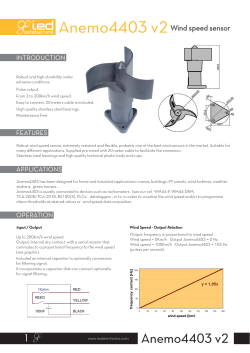 Anemometer Pulsed Output