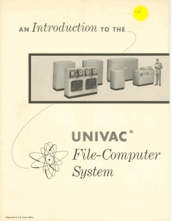 An Introduction to the Univac File
