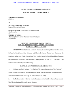 Pacheco Habeas Petition