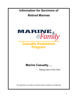 Information for Survivors of Retired Marines