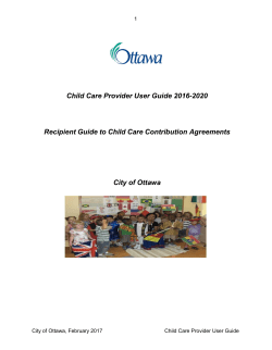 Child Care Provider User Guide 2016-2020 - Documents