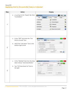 Grid to Ground after Data is Collected