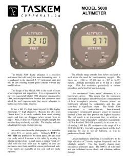 model 5000 altimeter