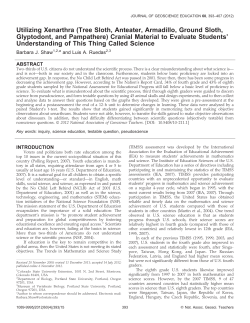 - Journal of Geoscience Education
