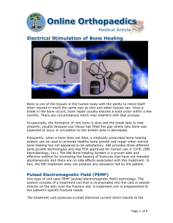 Electrical Stimulation of Bone Healing