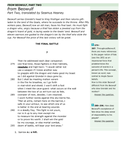 from Beowulf - Marlboro Central School District