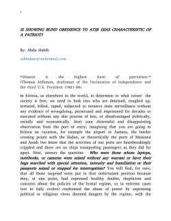 IS SHOWING BLIND OBEDIENCE TO ATSE ISIAS