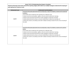 FCAT 2.0 Reading, Grade 7 - The School District of Palm Beach