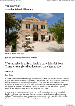 20 coolest Balearic hideaways | The Times