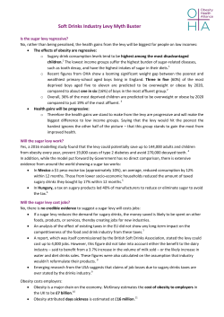 Soft drinks industry levy
