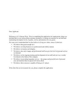 print application - Jo`s Famous Pizza