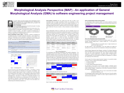 Morphological Analysis Perspective (MAP)