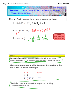 Day 1 Geometric Sequences.notebook