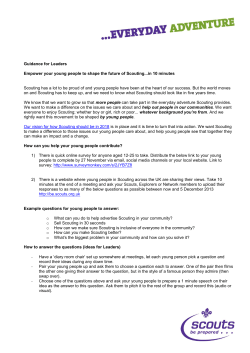 Guidance for Leaders