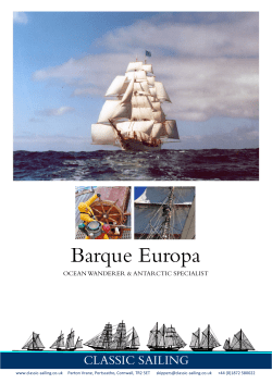 Barque Europa - Classic Sailing