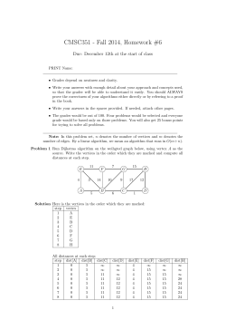 CMSC351 - Fall 2014, Homework #6