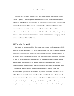 1. Introduction - UC Berkeley Linguistics