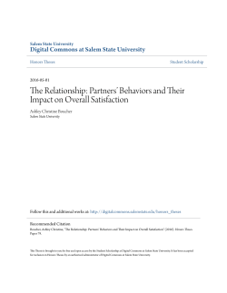 The Relationship: Partners` Behaviors and Their Impact on Overall