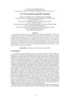 UAV Pose Estimation using POSIT Algorithm