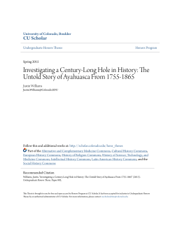 Investigating a Century-Long Hole in History: The