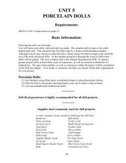 UNIT 5 PORCELAIN DOLLS