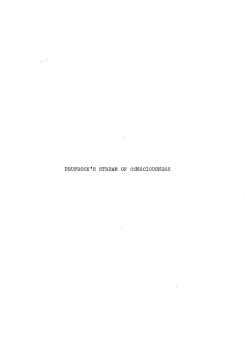 Prufrock`s Stream of Consciousness - MacSphere