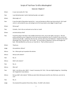 Script of Trial from To Kill a Mockingbird